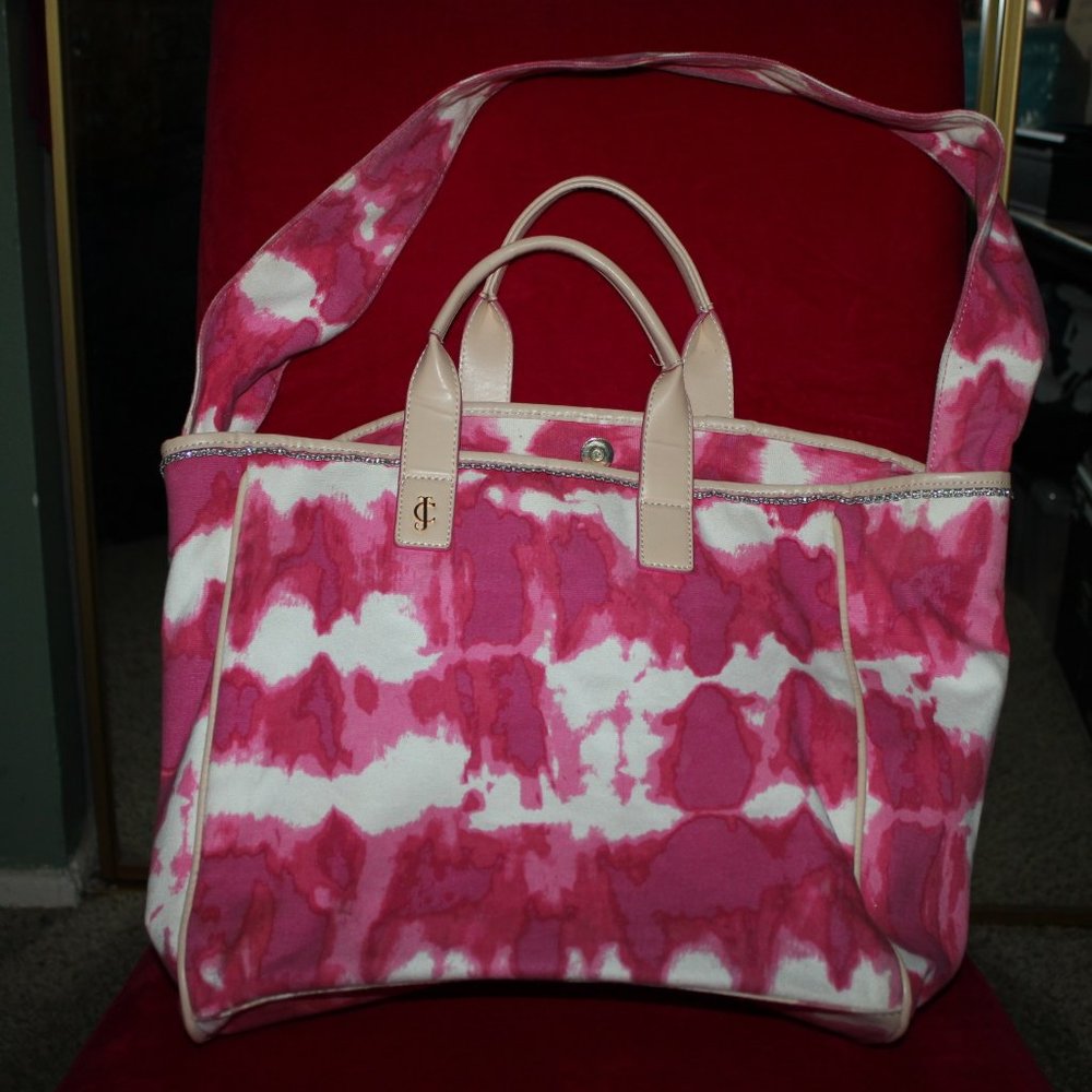 Juicy Couture Pink and White Tie - Dye